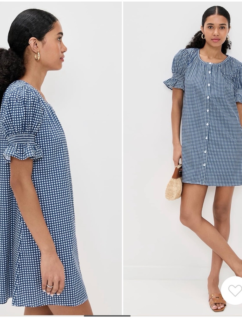 Addison Bay Sailor Dress- Blue gingham - Picture 2 of 3